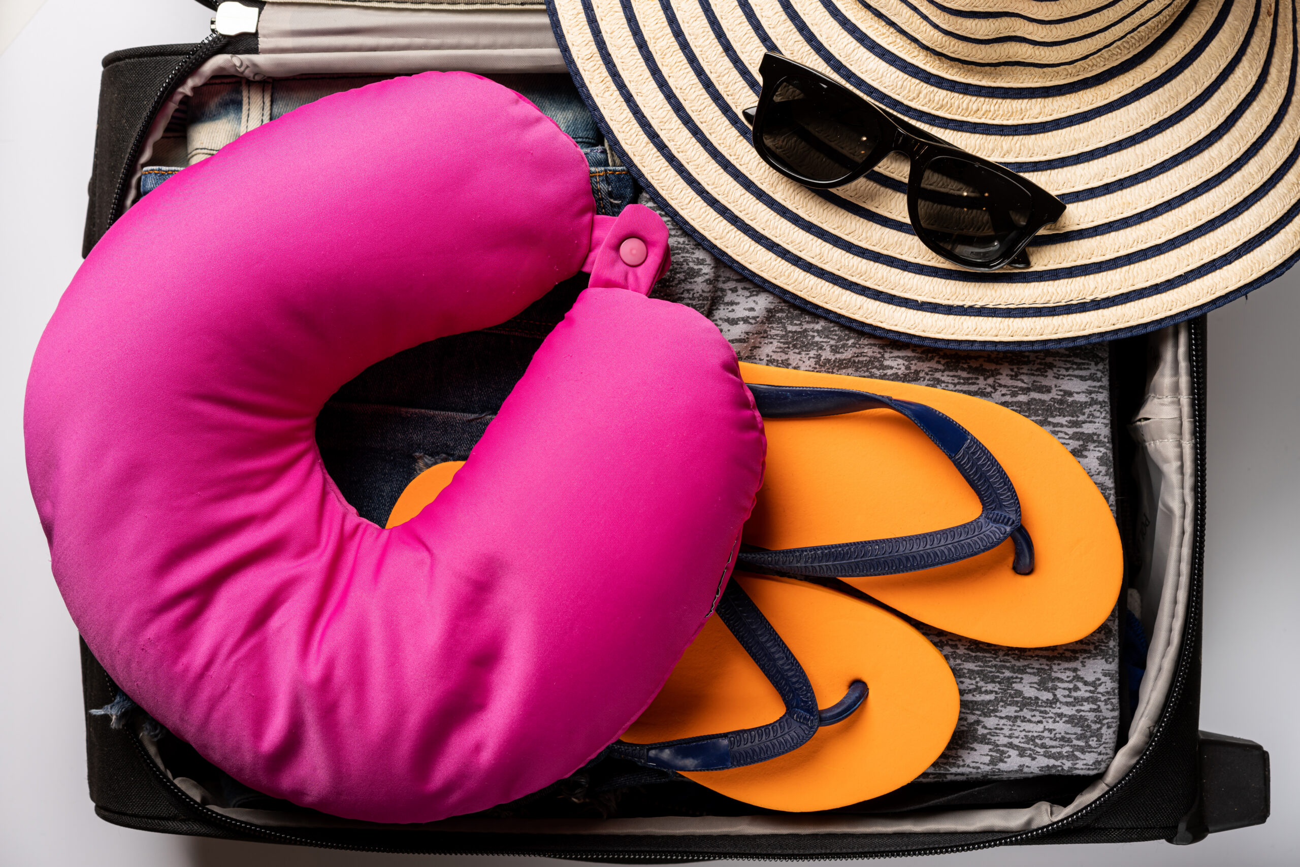 open travel bag